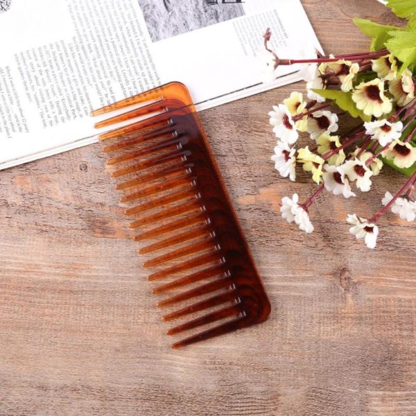 1pcs set Wide Hair Comb Wide Tooth Comb Brown Plastic Large tangle hair brush stylist care 3 Beauty-Health Wide Hair Comb Wide Tooth Comb Brown Plastic super 2020