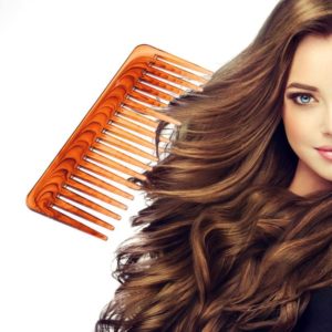 1pcs set Wide Hair Comb Wide Tooth Comb Brown Plastic Large tangle hair brush stylist care Beauty-Health Products