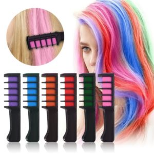 6 Colors Mini Chalks for Hair Professional Crayons for Hair Multicolor Color Dye Temporary Hair Dye Beauty-Health Mega Shop