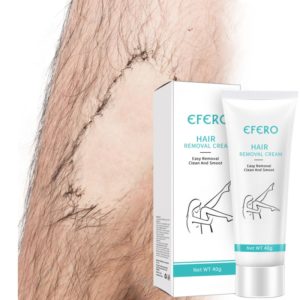 EFERO 40g Natural Hair Removal Cream Depilatory Cream Painless Effective Body Leg Hair Remover Hair Cream 3 Beauty-Health Natural Hair Removal Cream Depilatory Painless 1