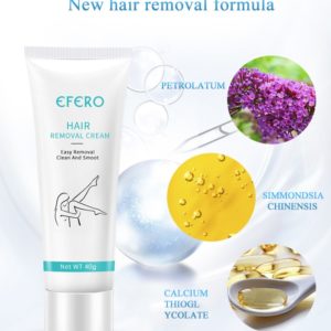 EFERO 40g Natural Hair Removal Cream Depilatory Cream Painless Effective Body Leg Hair Remover Hair Cream 5 Beauty-Health Natural Hair Removal Cream Depilatory Painless 1