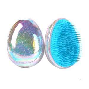 Mini Magic Massage Comb Hair Brush Anti static Smoothing Salon Hair Styling Tool Egg Round Shape 1 Beauty-Health Mega Shop