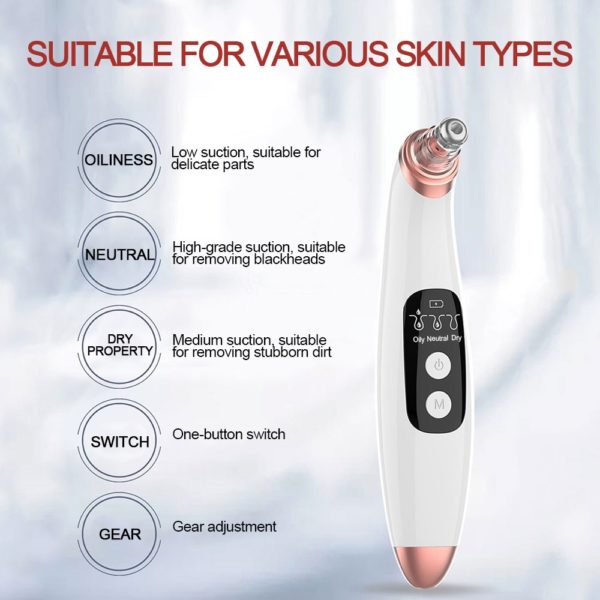 New Arrival Smart WIFI Visual Blackhead Remover Vacuum Suction Pore Cleaner Built in 20X 5 0MP 2 Beauty-Health Smart WIFI Visual Blackhead Remover