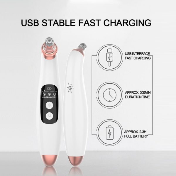 New Arrival Smart WIFI Visual Blackhead Remover Vacuum Suction Pore Cleaner Built in 20X 5 0MP 3 Beauty-Health Smart WIFI Visual Blackhead Remover