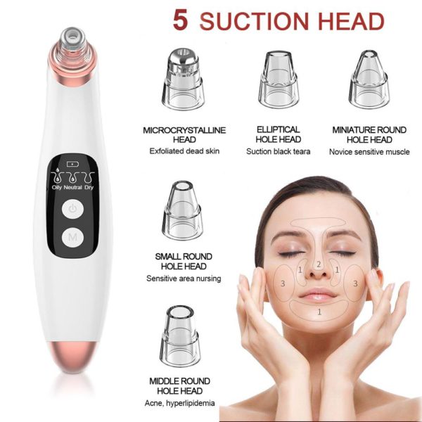 New Arrival Smart WIFI Visual Blackhead Remover Vacuum Suction Pore Cleaner Built in 20X 5 0MP 5 Beauty-Health Smart WIFI Visual Blackhead Remover