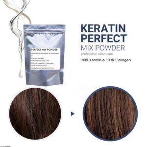 100 Collagen and 100 Keratin Perfect Mix Powder Natural Hair Scalp Care Vitamins Treatment BCCA for 4 Beauty-Health Natural Hair Scalp Care Vitamins