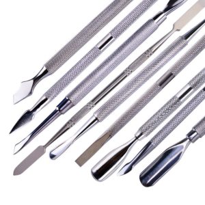 1pcs Double ended Stainless Steel Cuticle Pusher Dead Skin Push Remover For Pedicure Manicure Nail Art 1 Beauty-Health Cuticle Pusher Dead Skin Push Remover