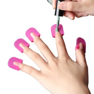 26pcs set 10 Sizes G Curve Shape Nail Protector Varnish Shield Finger Cover Spill Proof French 4 Beauty-Health G Curve Shape Nail Protector