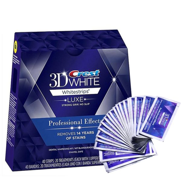 3D White Whitestrips LUXE Strong Grip Professional Effects Oral Hygiene Perfect Smile Teeth Whitening Strips 5 Beauty-Health 3D White Whitestrips LUXE