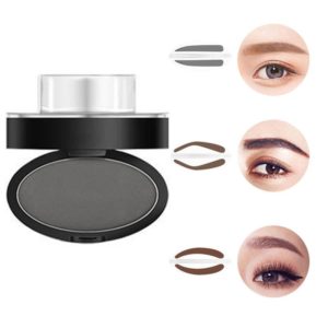 New 3 Seconds Quick Makeup Brow Eyebrow Powder Stamp Waterproof Powder Palette for Perfect Eyebrows Eye 2 Beauty-Health Brow Eyebrow Powder Stamp
