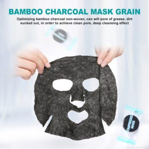 30Pcs Bamboo Charcoal Compressed Mask Sheet Paper Non toxic Portable DIY Tools Moisturizing Whitening Beauty Skin 2 Beauty-Health 30Pcs Black Bamboo Charcoal Compressed Mask
