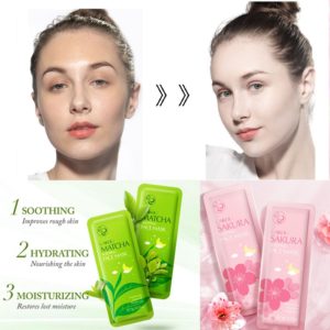 5PCS LAIKOU Sakura Snail Seaweed Moisturizing Sleeping Mask Cream Portable Face Mask Anti Wrinkle Hydrating Nourishing 1 Beauty-Health Mega Shop