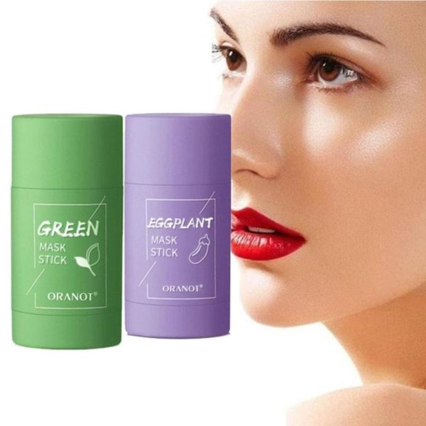 Cleansing Green Stick Green Tea Stick Mask Purifying Clay Stick Mask Oil Control Anti acne Eggplant 5 Beauty-Health Cleansing Green Stick Green Tea Stick Mask