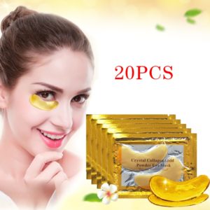InniCare 20Pcs Crystal Collagen Gold Eye Mask Anti Aging Dark Circles Acne Beauty Patches For Eye 1 Beauty-Health Mega Shop