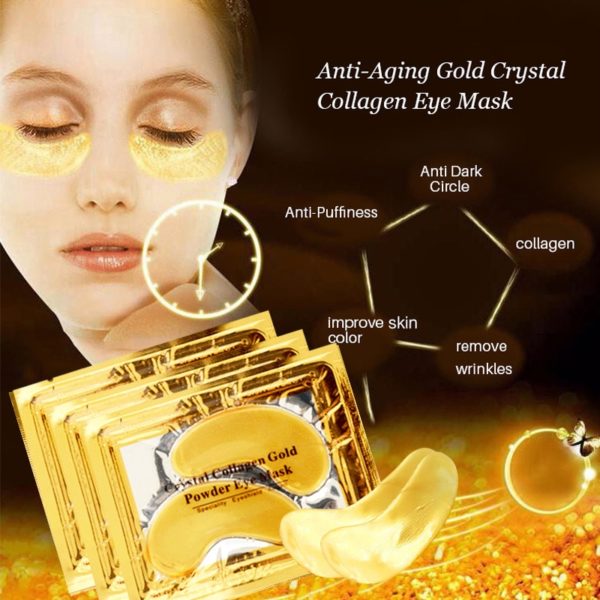 InniCare 20Pcs Crystal Collagen Gold Eye Mask Anti Aging Dark Circles Acne Beauty Patches For Eye 2 Beauty-Health 20Pcs Crystal Collagen Gold Eye Mask
