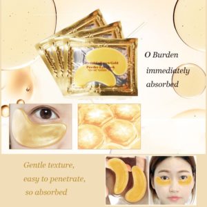 InniCare 20Pcs Crystal Collagen Gold Eye Mask Anti Aging Dark Circles Acne Beauty Patches For Eye 3 Beauty-Health 20Pcs Crystal Collagen Gold Eye Mask