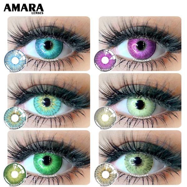 AMARA Color Contact Lenses 1Pair York PRO Series Beauty Pupilentes Color Contacts Lens Cosplay Colored Contact Beauty-Health AMARA Color Contact Lenses 1Pair York PRO Series Beauty Pupilentes Color Contacts Lens Cosplay Colored Contact Lenses for Eyes